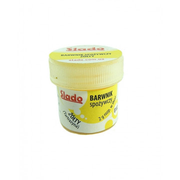 Food coloring powder - Slado - yellow, 2 g