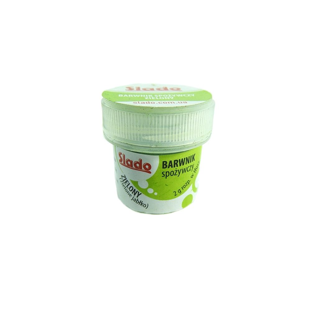 Food coloring powder - Slado - light green, 2 g