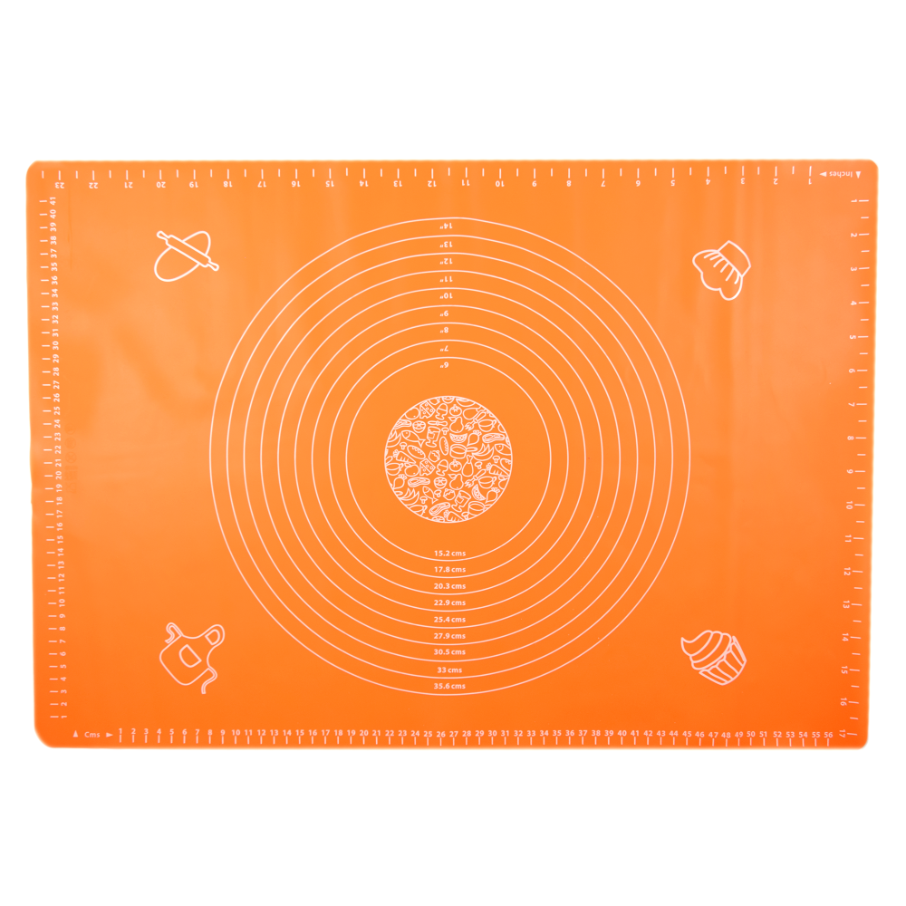 Silicone mat - orange, 65 x 45 cm