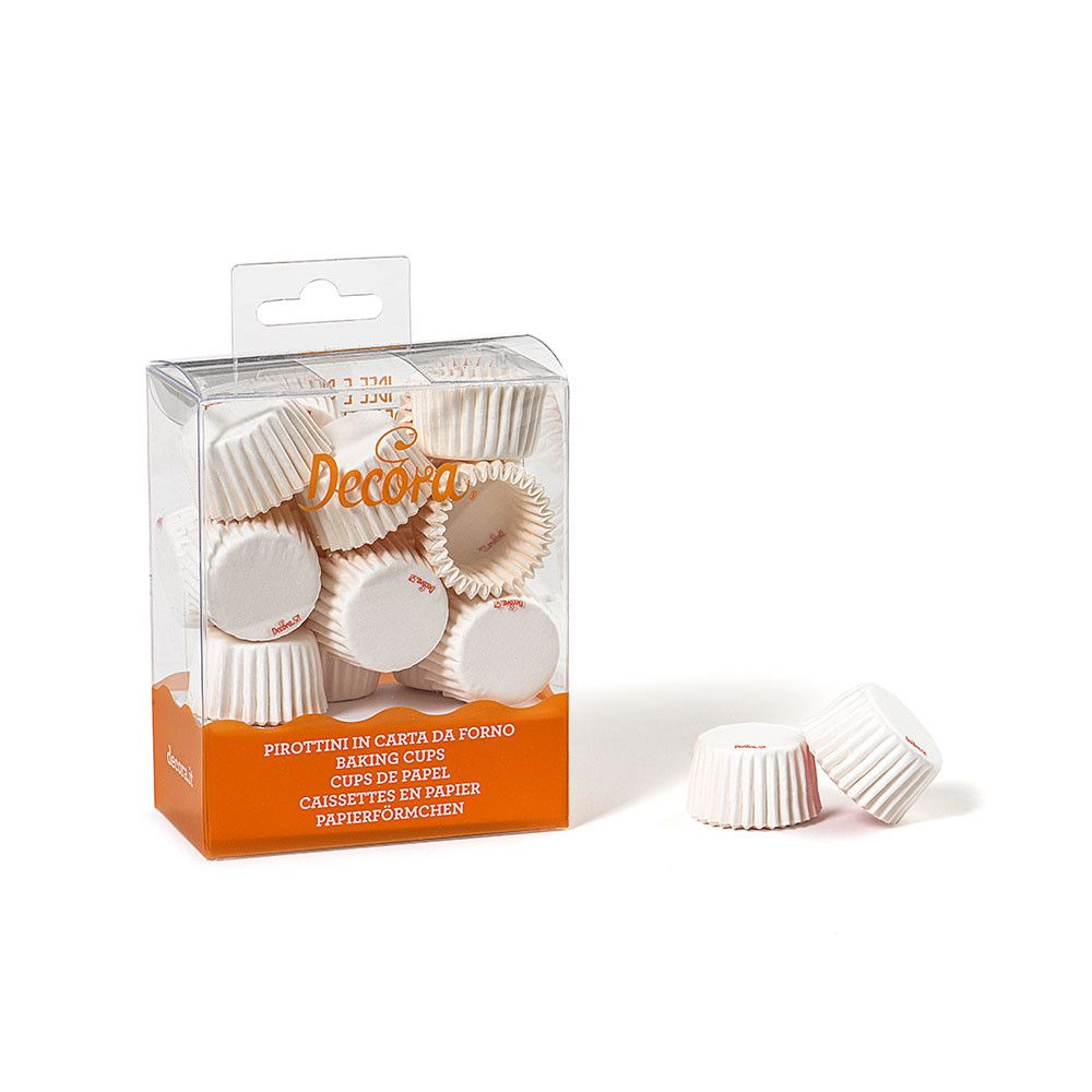 Mini muffin cases - Decora - white, 27 x 17 mm, 200 pcs.