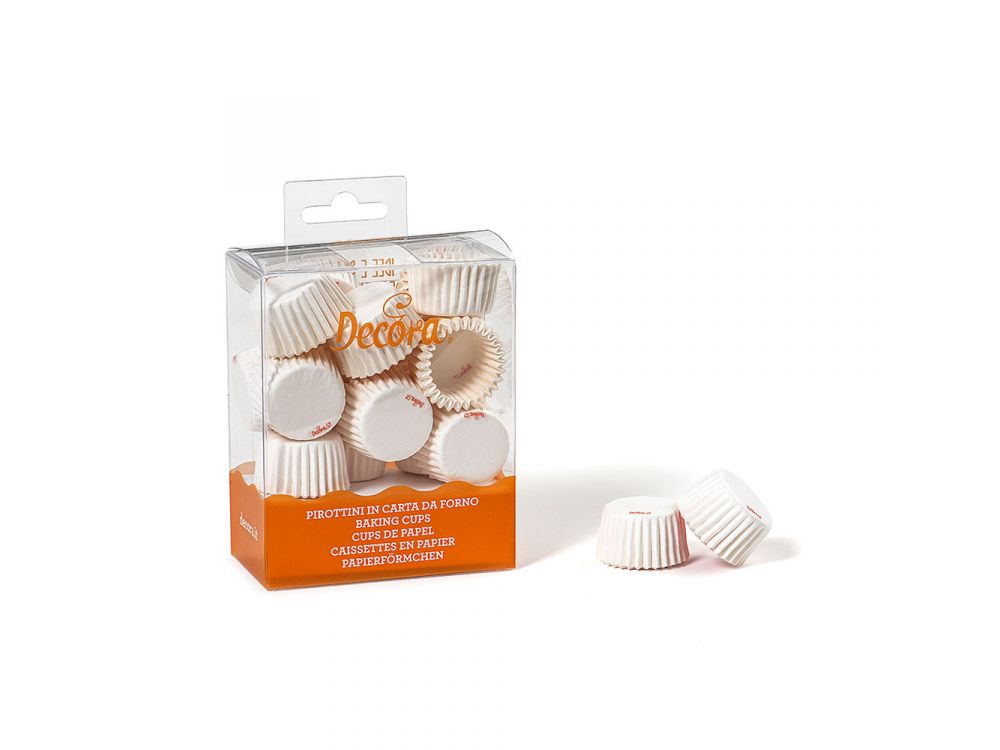 Mini muffin cases - Decora - white, 27 x 17 mm, 200 pcs.