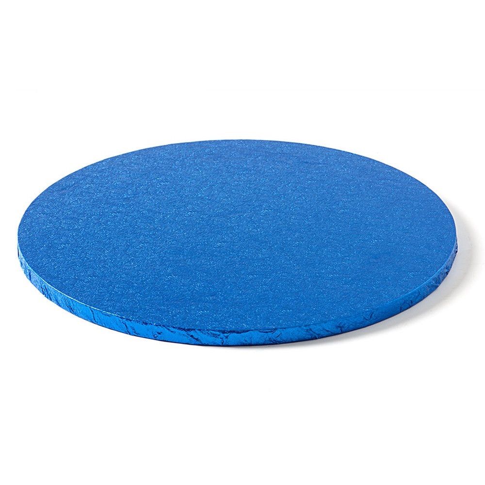 Cake board, round - Decora - thick, blue, 30 cm