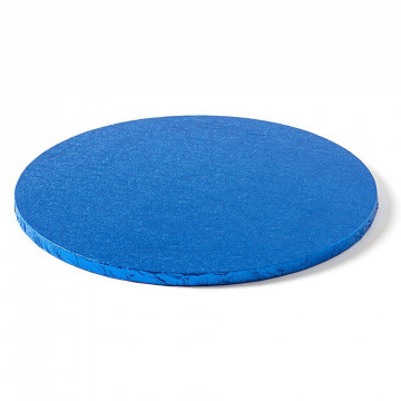 Cake board, round - Decora - thick, blue, 25 cm