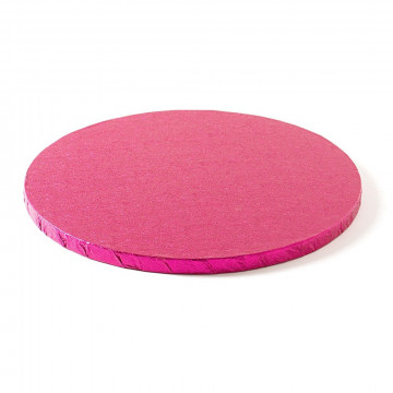 Cake board, round - Decora - thick, fuchsia, 30 cm