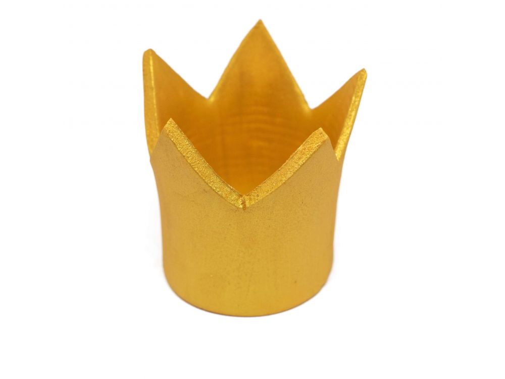 Sugar cake decoration - Slado - crown, gold, 6,5 x 8.5 cm