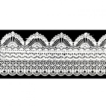 Koronka cukrowa - Slado - biała, 35,5-37 cm, 3 szt.