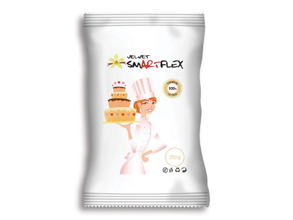 Masa cukrowa waniliowa Velvet - SmartFlex - biała, 250 g