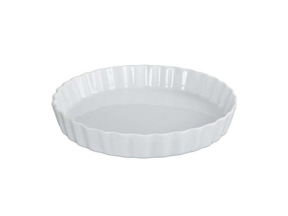 Ceramic tart dish - Orion - white, 11.5 cm