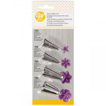 A set of confectionery tips - Wilton - flowers, 4 pcs.